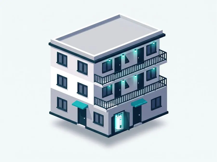 Affordable multifamily building, CAMR comprehensive retrofit candidate